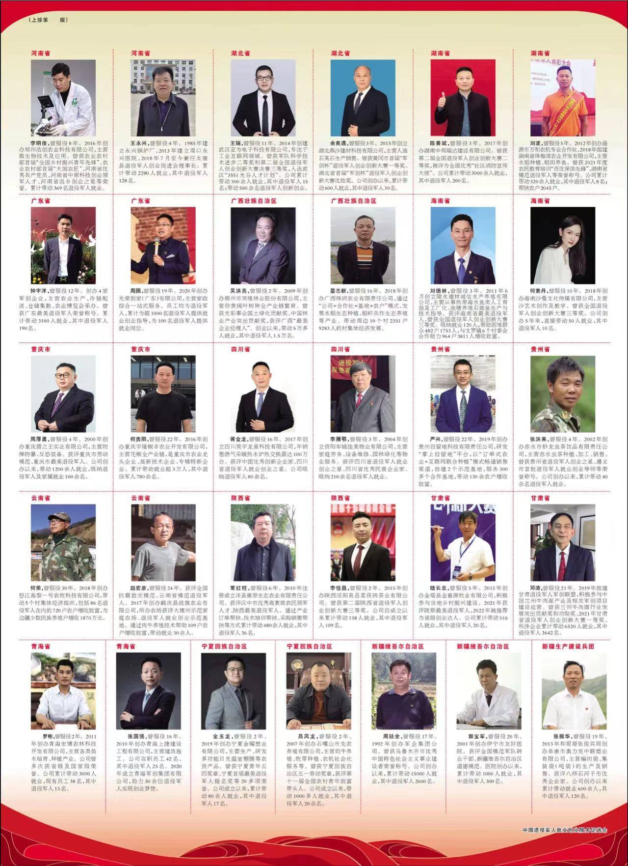 何素丹入选“2022年度全国退役军人光荣榜”