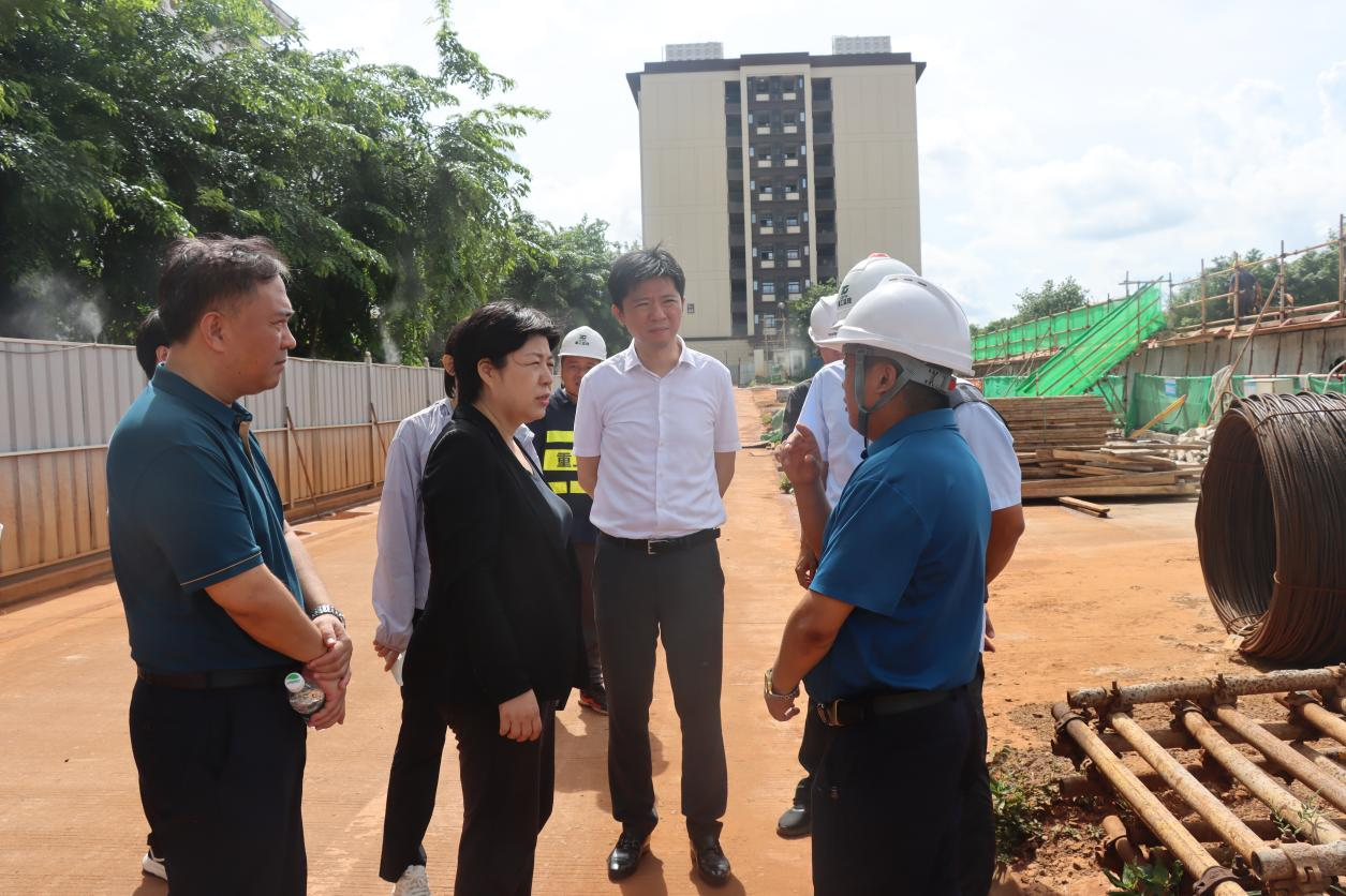 校领导实地调研我校桂林洋校区在建基建工程项目