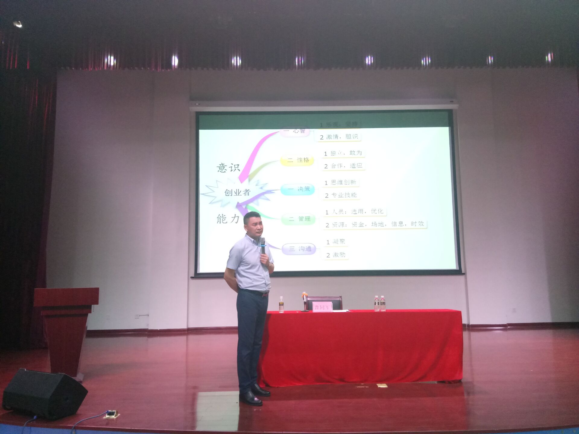 授创业之道启人智，宣假期安全育学生――记青年之声・“一学一做”文学院“新常态大学