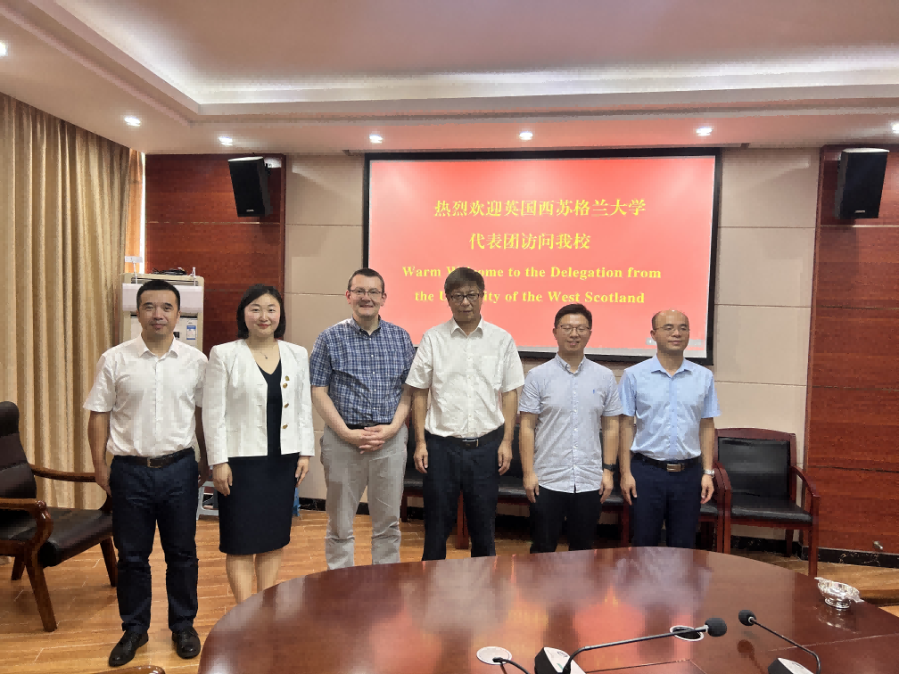 英国西苏格兰大学代表团访问我校