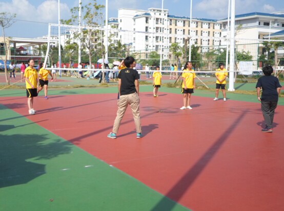 经济与管理学院“三走”系列活动之“迎新杯”男篮女排