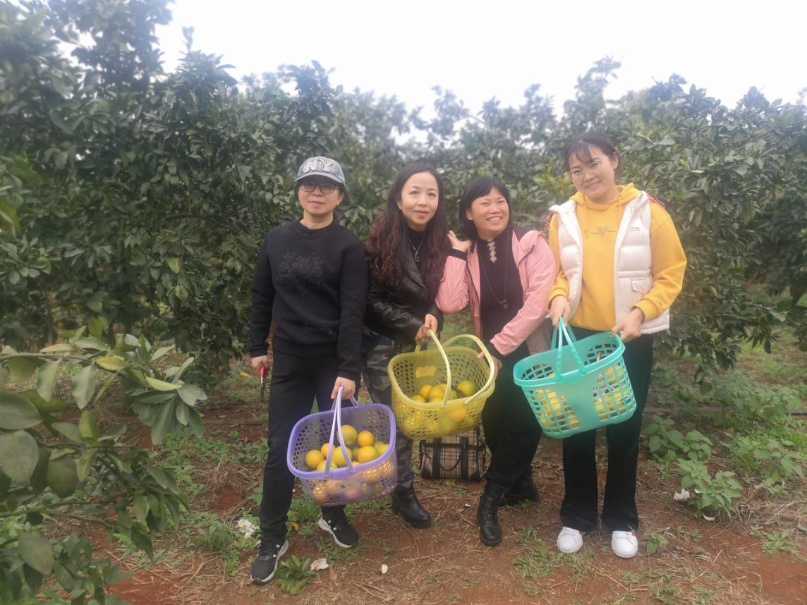 2020年美术学院工会组织教职工秋游采摘活动