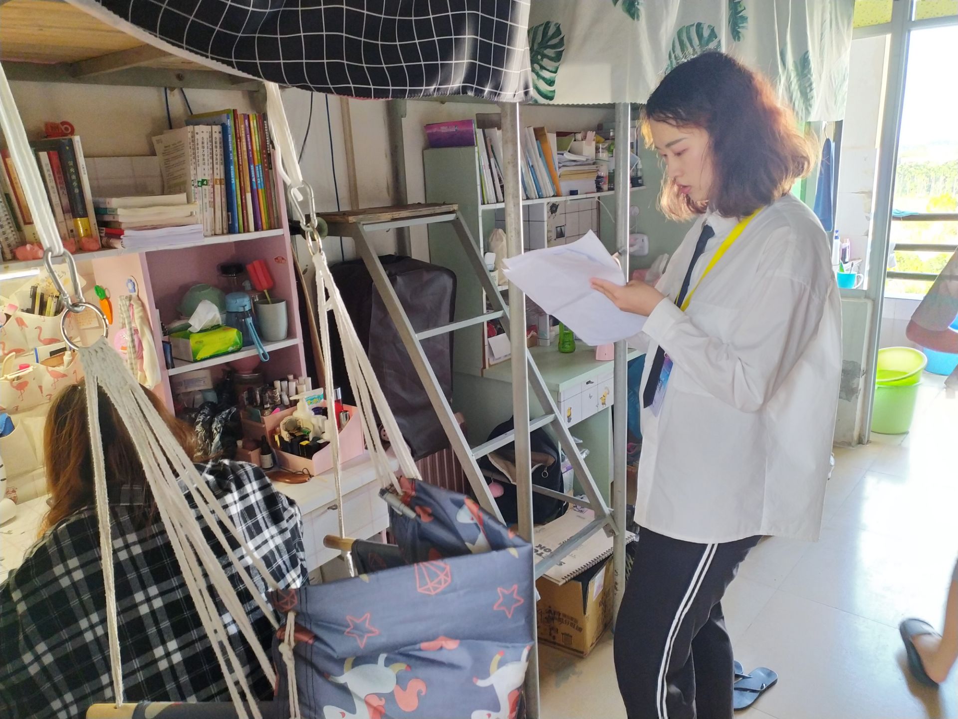 青年之声・教育学院宿舍安全检查活动